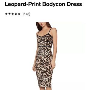 Leopard print bodycon dress